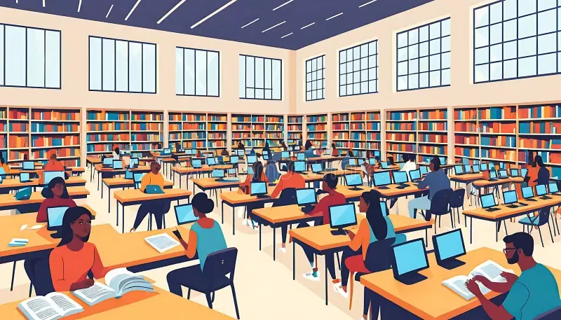 Library interior